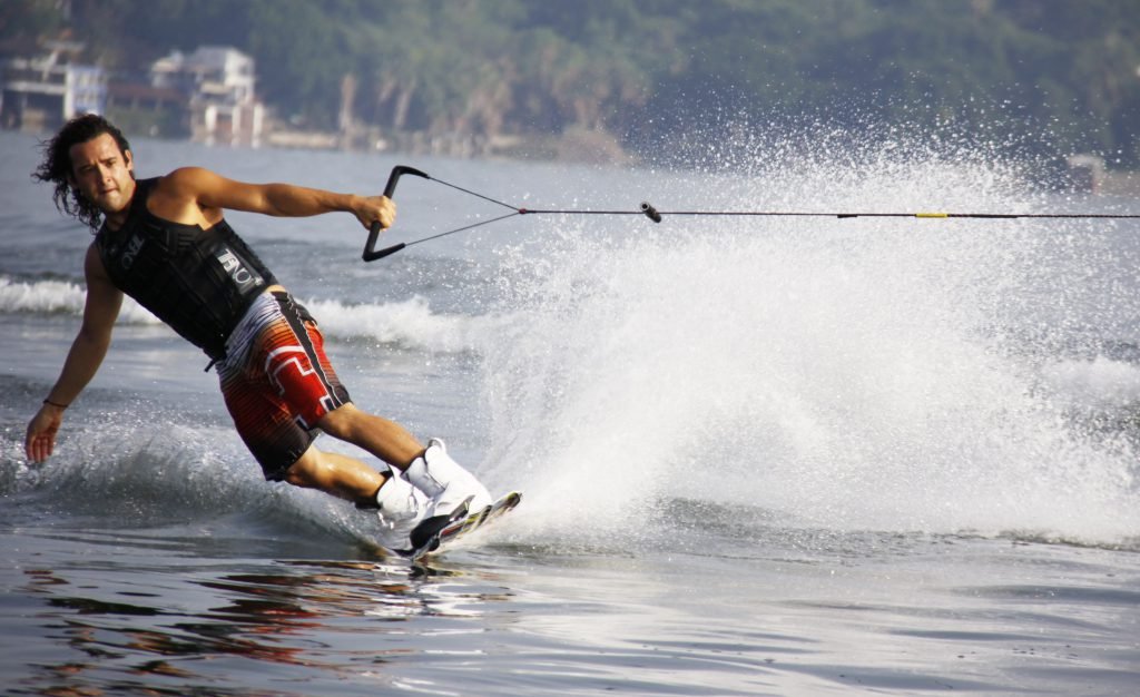 We can enjoy wakeboarding in Dubai