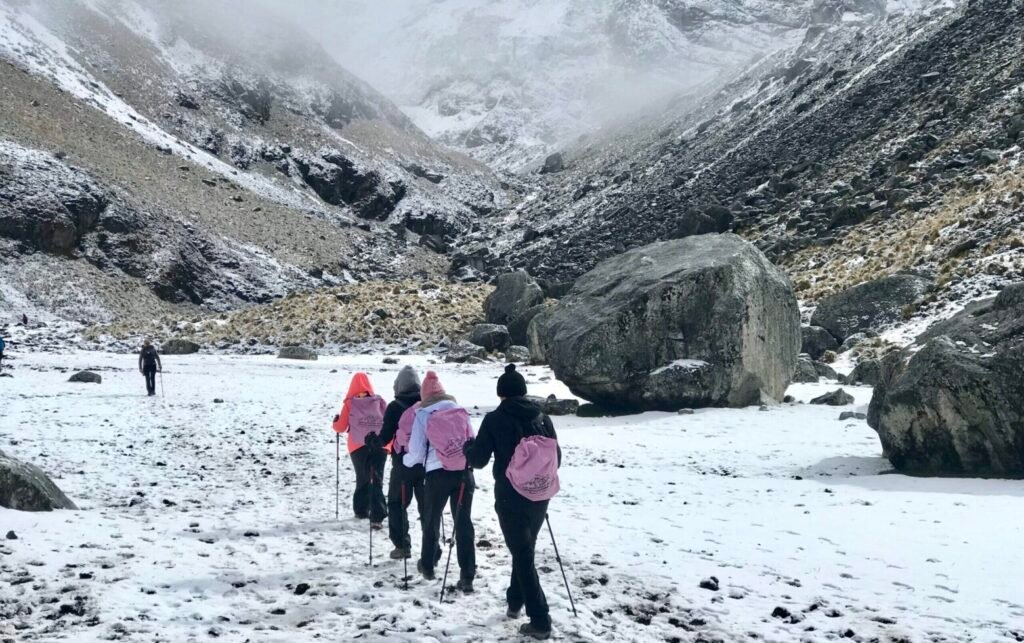 The inca trail to michu picchu