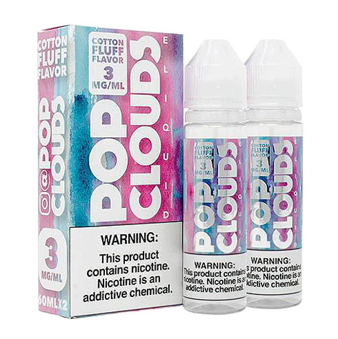 Cloud Nine Awaits: Unveiling Cotton Fluff by Pop Clouds – 120ml (2x60ml) Vape Deal!