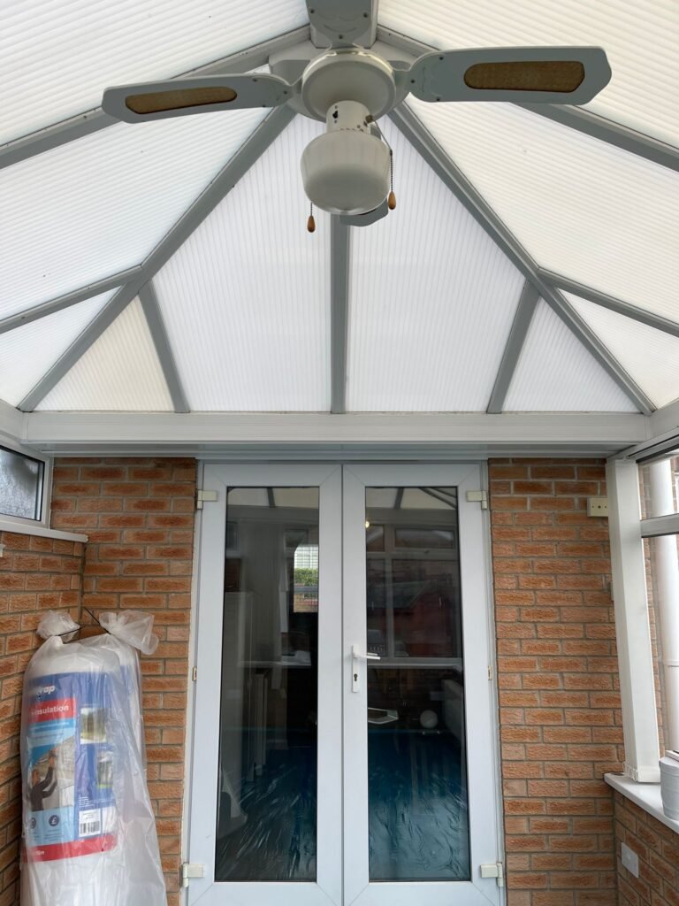 Modern conservatory ceiling panels