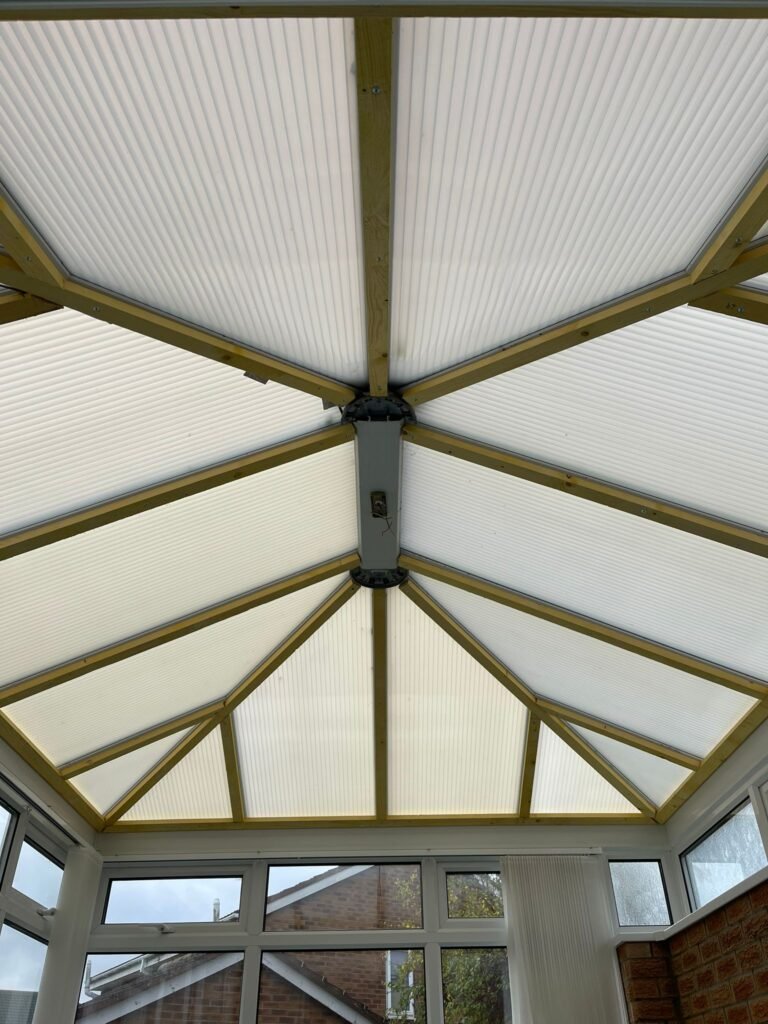Beautiful conservatory ceiling panels