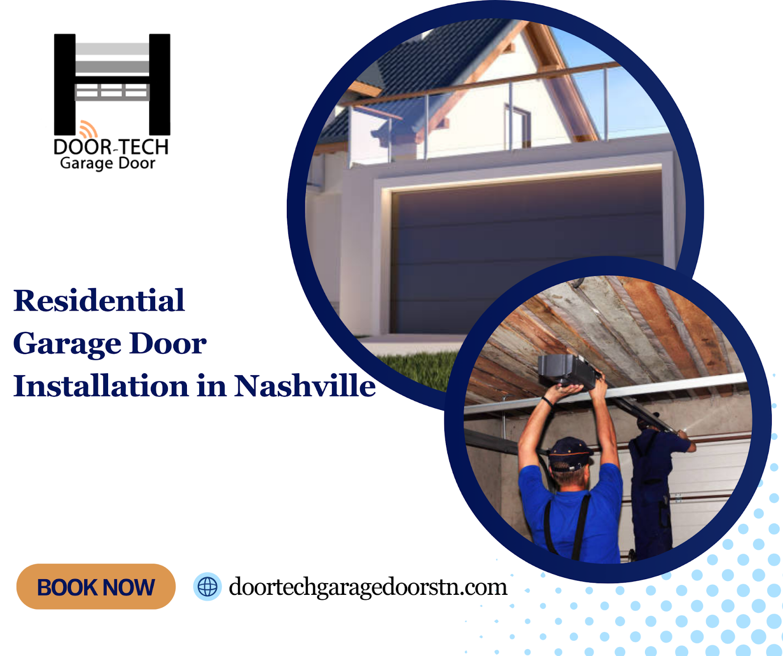 residential garage door installation in Nashville