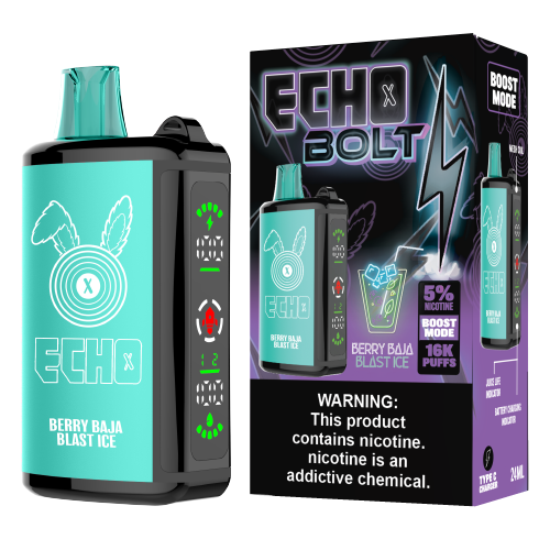 Berry Baja Blast Ice Disposable Vape (16000 Puffs) by ECHO BOLT