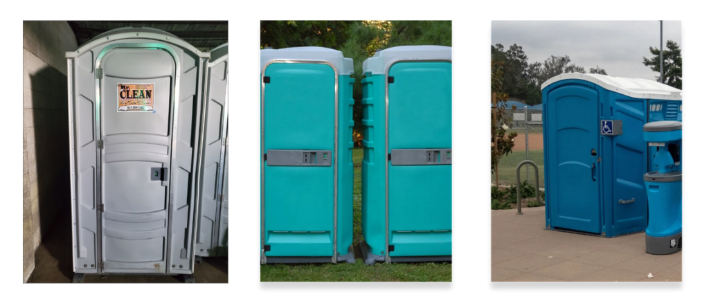 deluxe Flushing Portable toilet rental