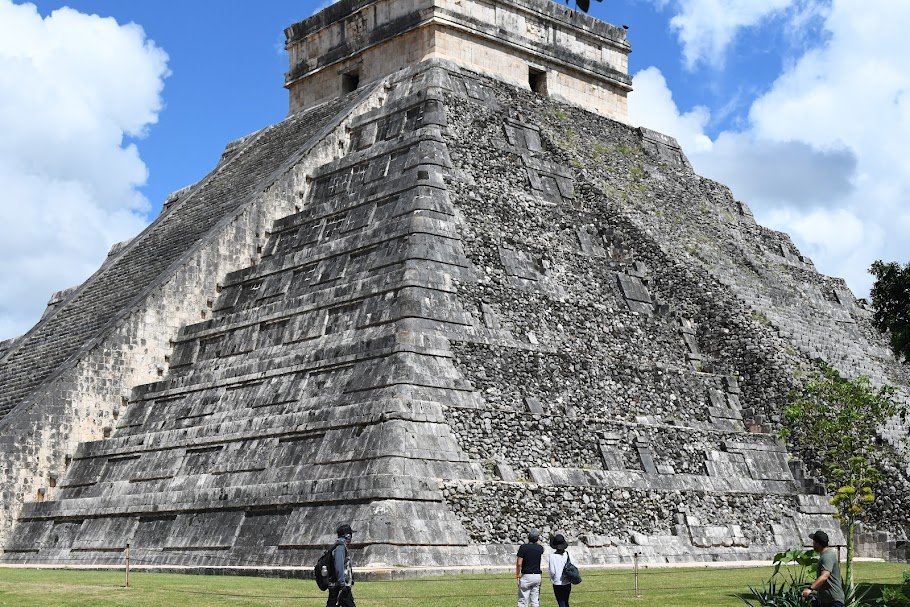 Chichen Itza pyramid during a guided tour