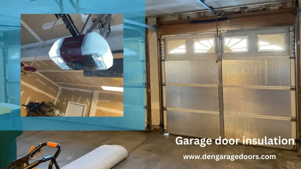 Garage door insulation